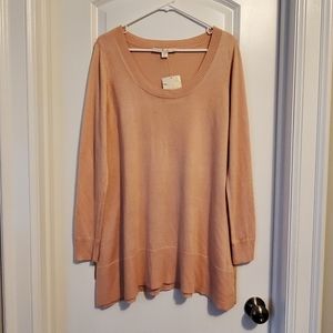 Boston Proper Peach Sweater Top